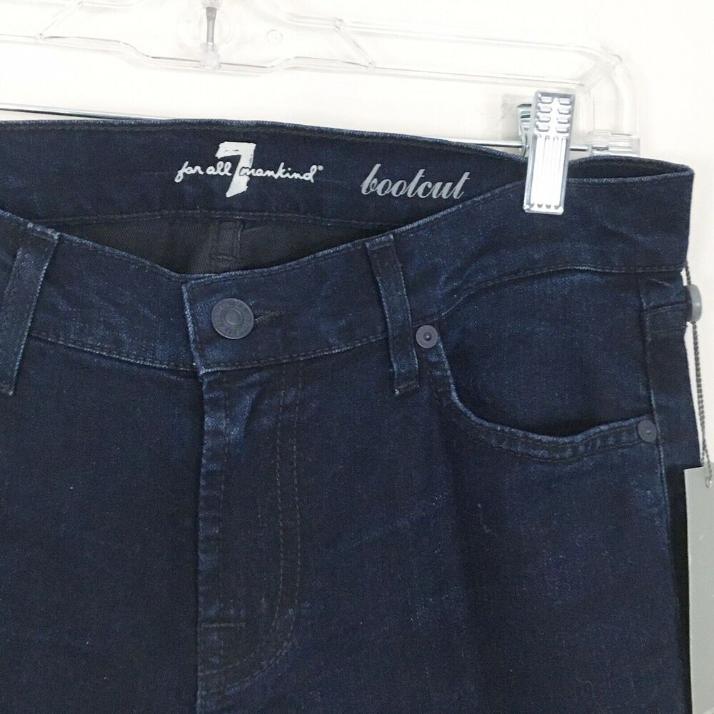 7 For All Mankind Bling Crystal Pocket Bootcut Jeans in Rustic Canyon NWT Sz 28 - Picture 10 of 16